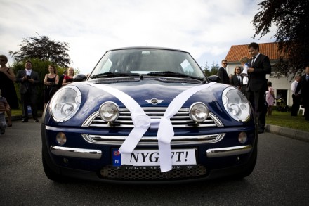 Mini Jack som bryllaupsbil Mini Jack; vår stolte bryllaupsbil!
